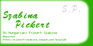 szabina pickert business card